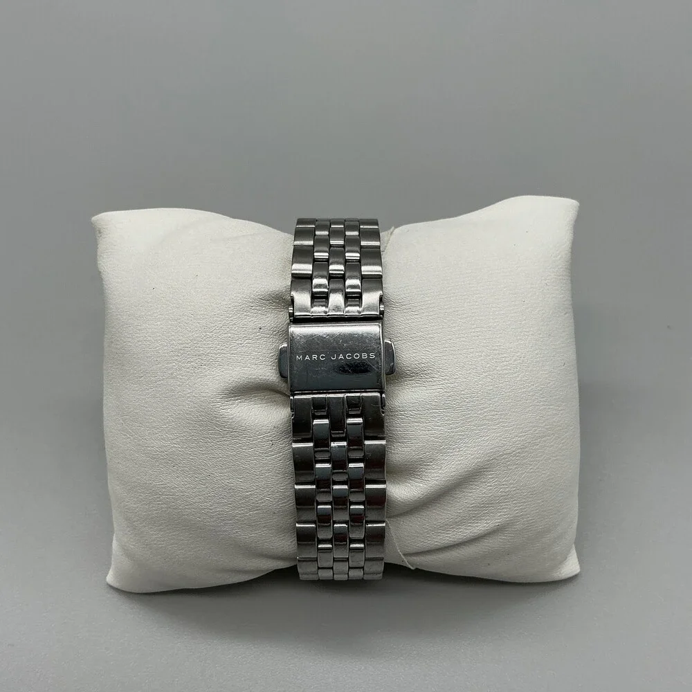 Marc Jacobs MJ3461 Womens Watch 30mm Square Dial Stainless New Battery 6